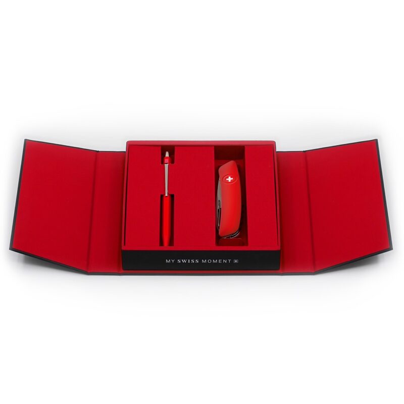 COFFRET ICONIQUE Caran d&rsquo;Ache & SWIZA Classic Rouge