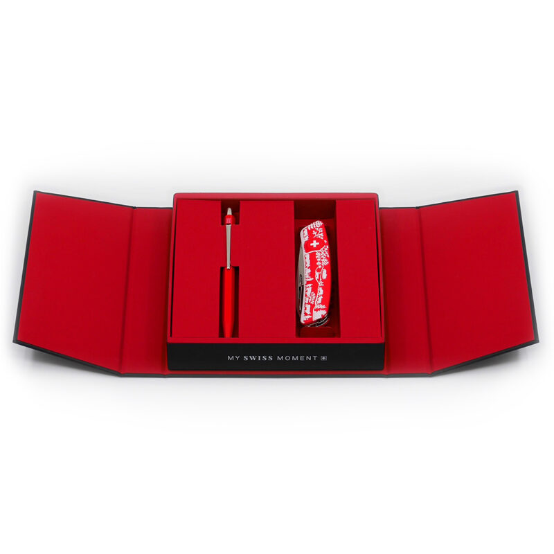 COFFRET ICONIQUE Caran d&rsquo;Ache & SWIZA HEIMAT Rouge